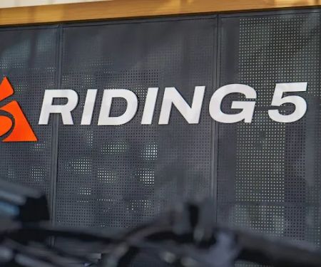 Riding 5 Electric Bikes office