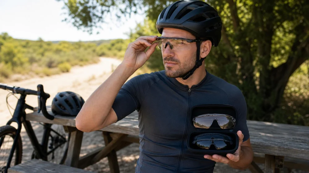 Cycling Eyewear for Sun, Dust, Wind, and Low Light