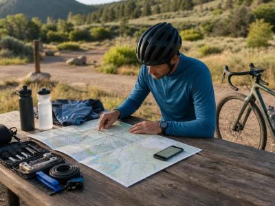 Cycling Route Plan: Water, Stops, Surface, and Bailouts