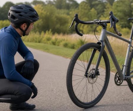 Bike Handlebar Twisted After a Fall: Stop and Check