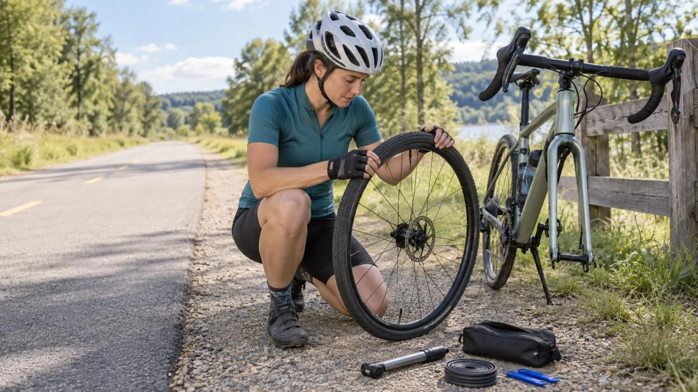 Bicycle Flat Tire: Safe Stop, Inspection, and Repair