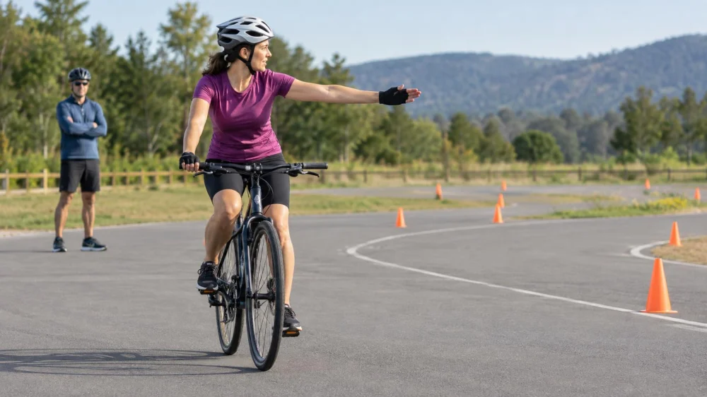 Bicycle Hand Signals: Look, Signal, and Change Position