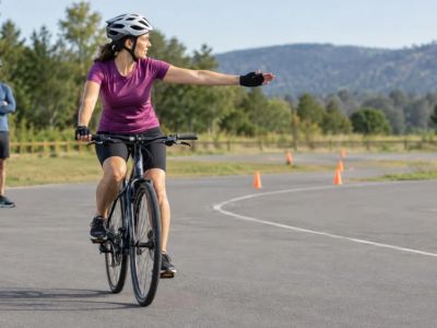 Bicycle Hand Signals: Look, Signal, and Change Position
