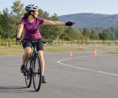 Bicycle Hand Signals: Look, Signal, and Change Position