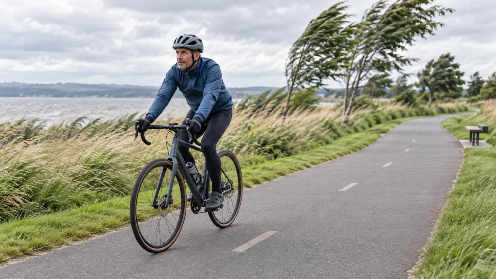 Cycling in Strong Wind: Route, Posture, and Stop Rules