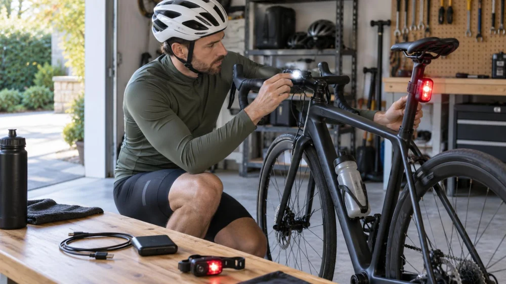 Bike Light Check: Position, Charge, Visibility, and Backup