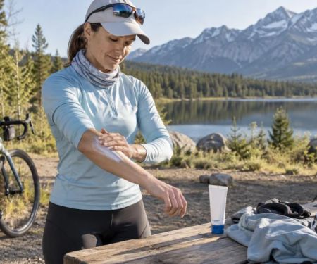 Cycling Sun Protection: Clothing, Sunscreen, and Reapplication